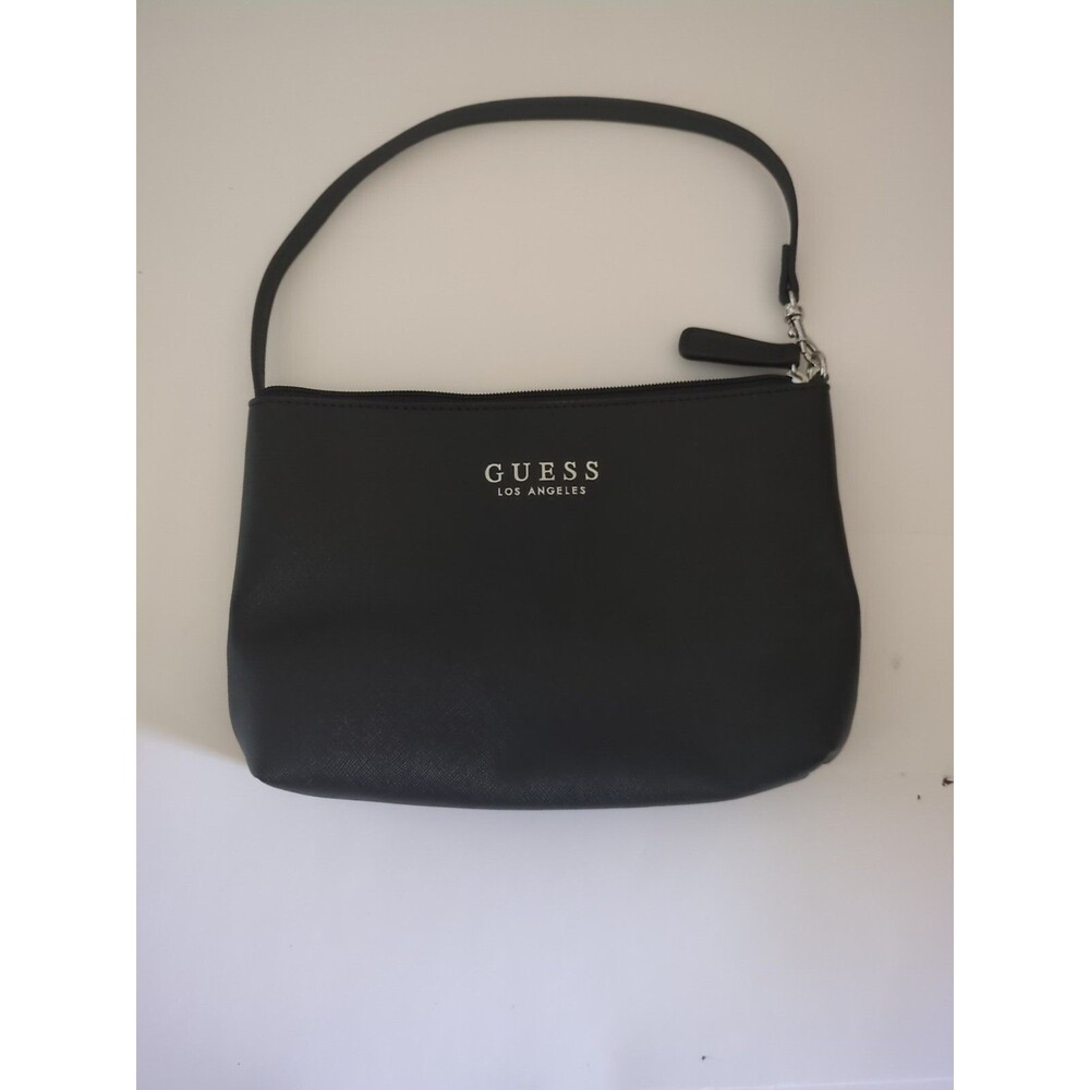 GUESS Chic Designer Black Handbag Clutch Purse Bag Small Medium Purse Womens